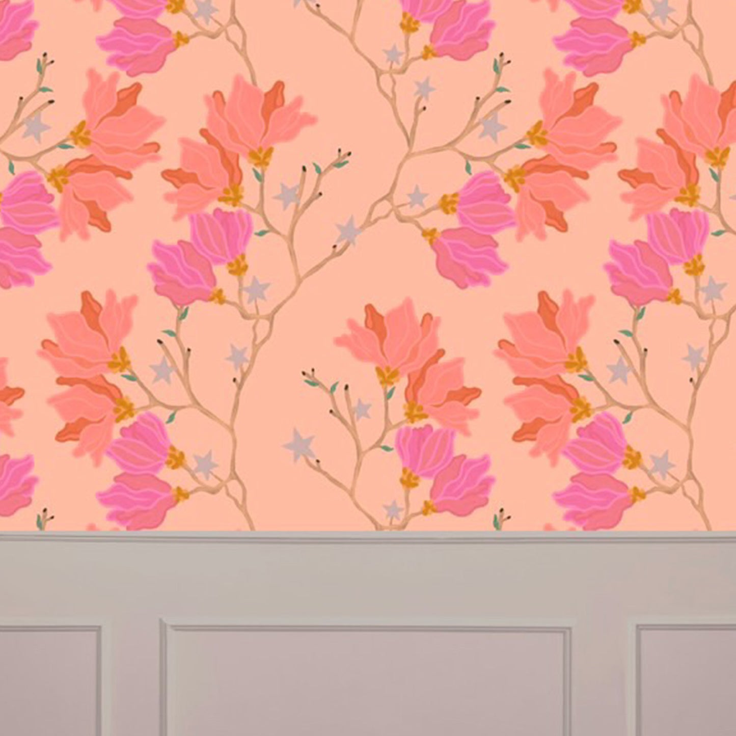 Star Studded Blossoms (Peach)