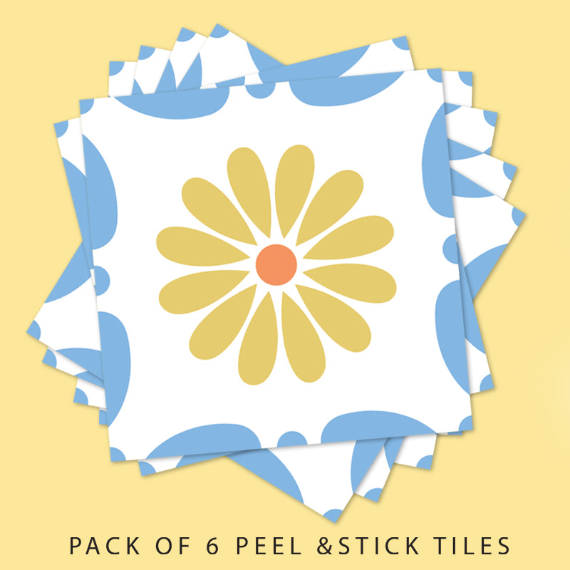Tiles: Moroccan Daisy (Yellow)