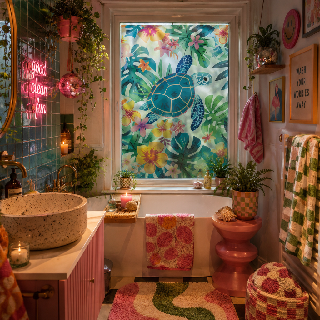 Tropical Drift | Frosted Window Vinyl