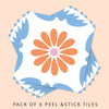 Tiles: Moroccan Daisy (Orange)