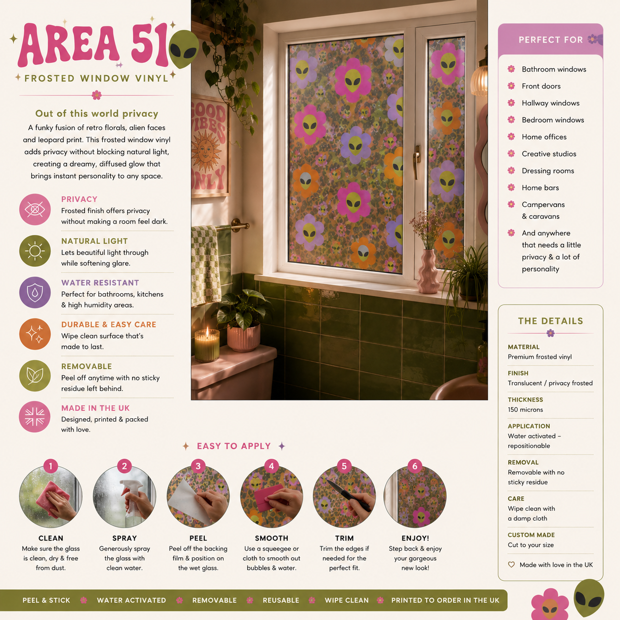 Area 51 | Frosted Window Vinyl