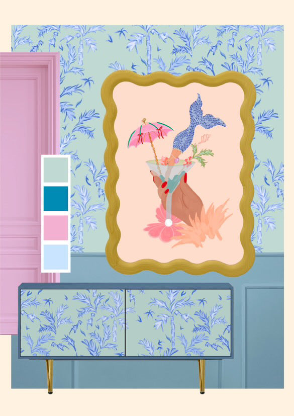 Wild Bamboo (Blue)