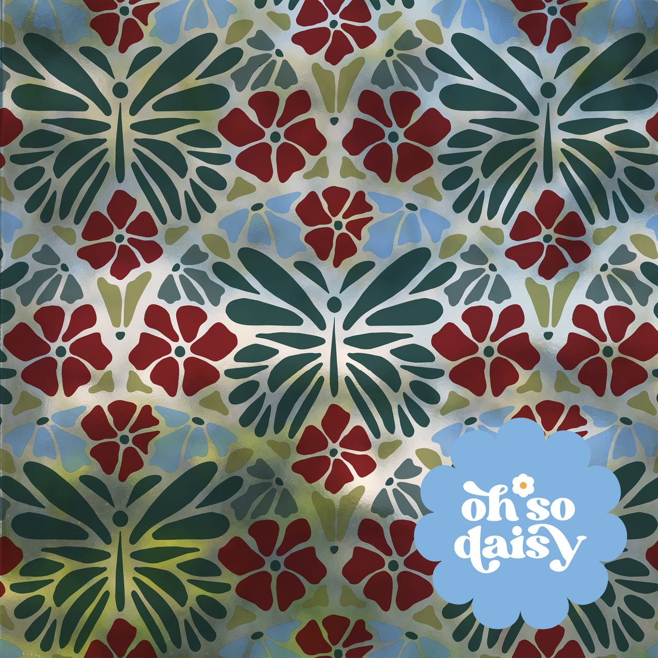 Butterfly Daze - Teal Berry | Frosted Window Vinyl