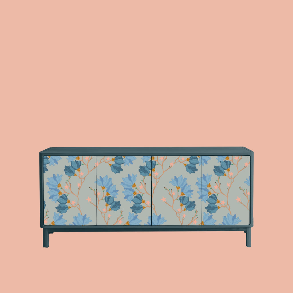 Star Studded Blossoms (Blue)