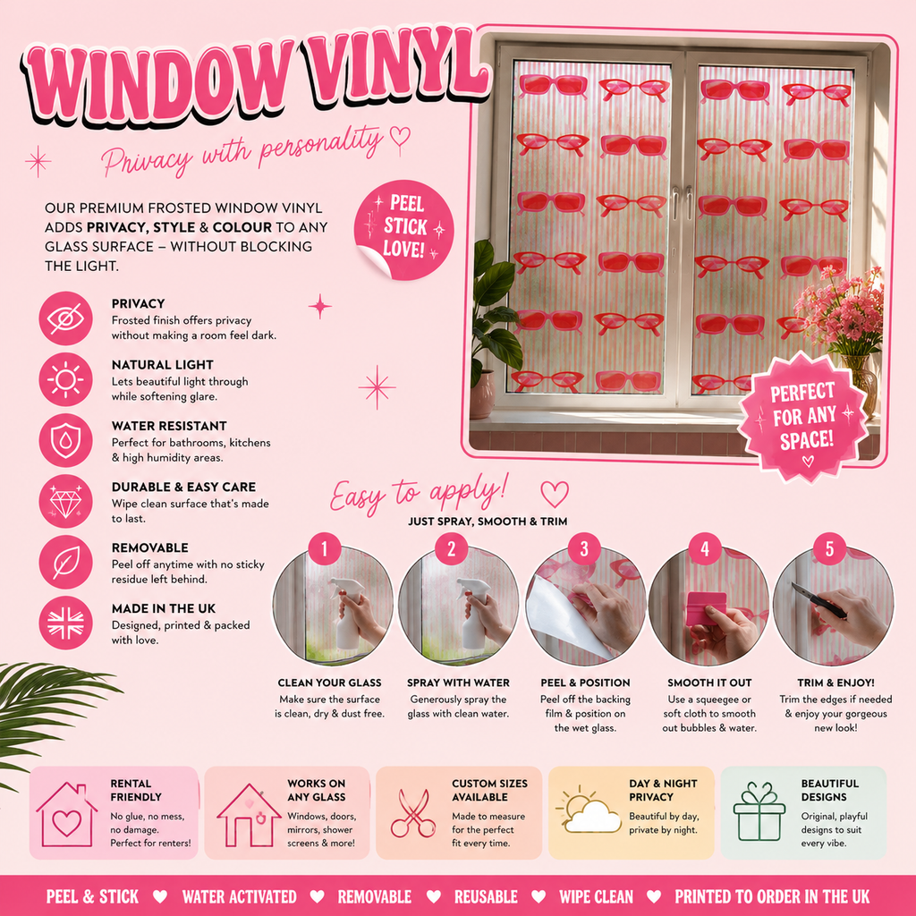 Cherry Pop | Frosted Window Vinyl
