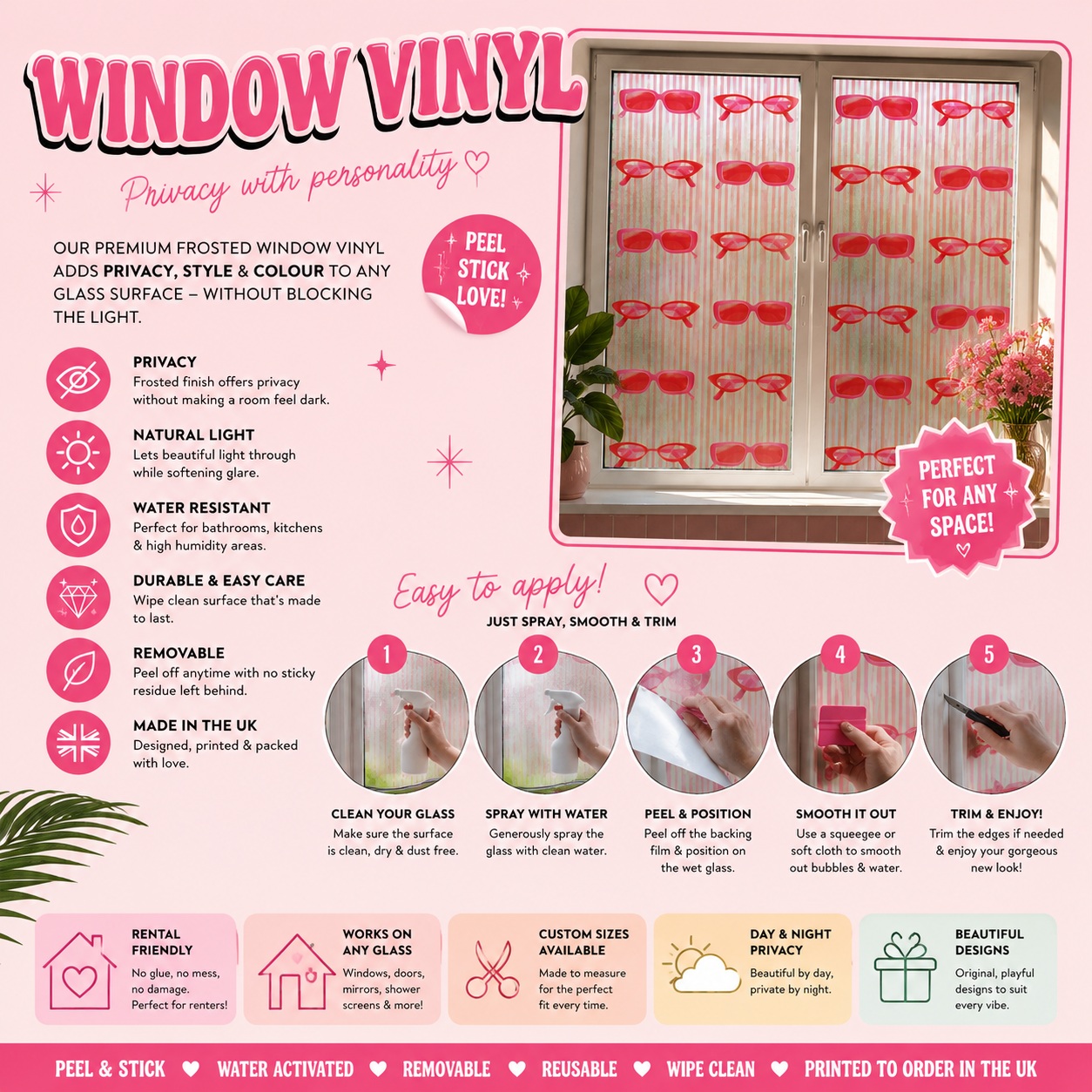 Cherry Pop | Frosted Window Vinyl