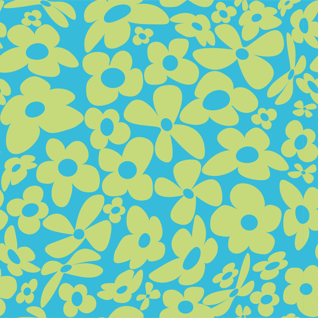 Hippy Trippy Flowers (green)