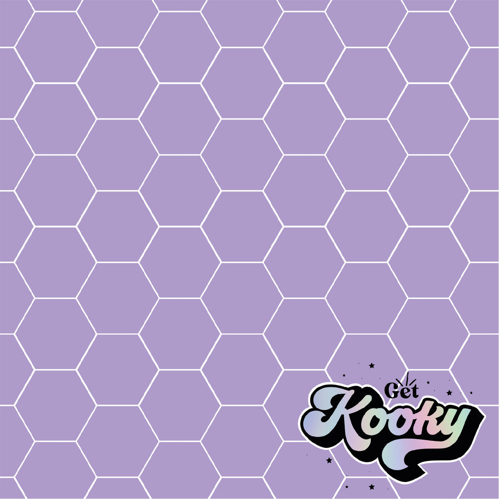 Lilac Hexagons Large (63cm x 60cm)