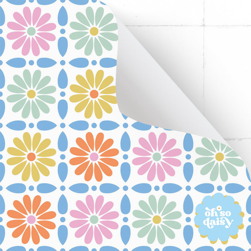 Tiles: Moroccan Daisy (Orange)