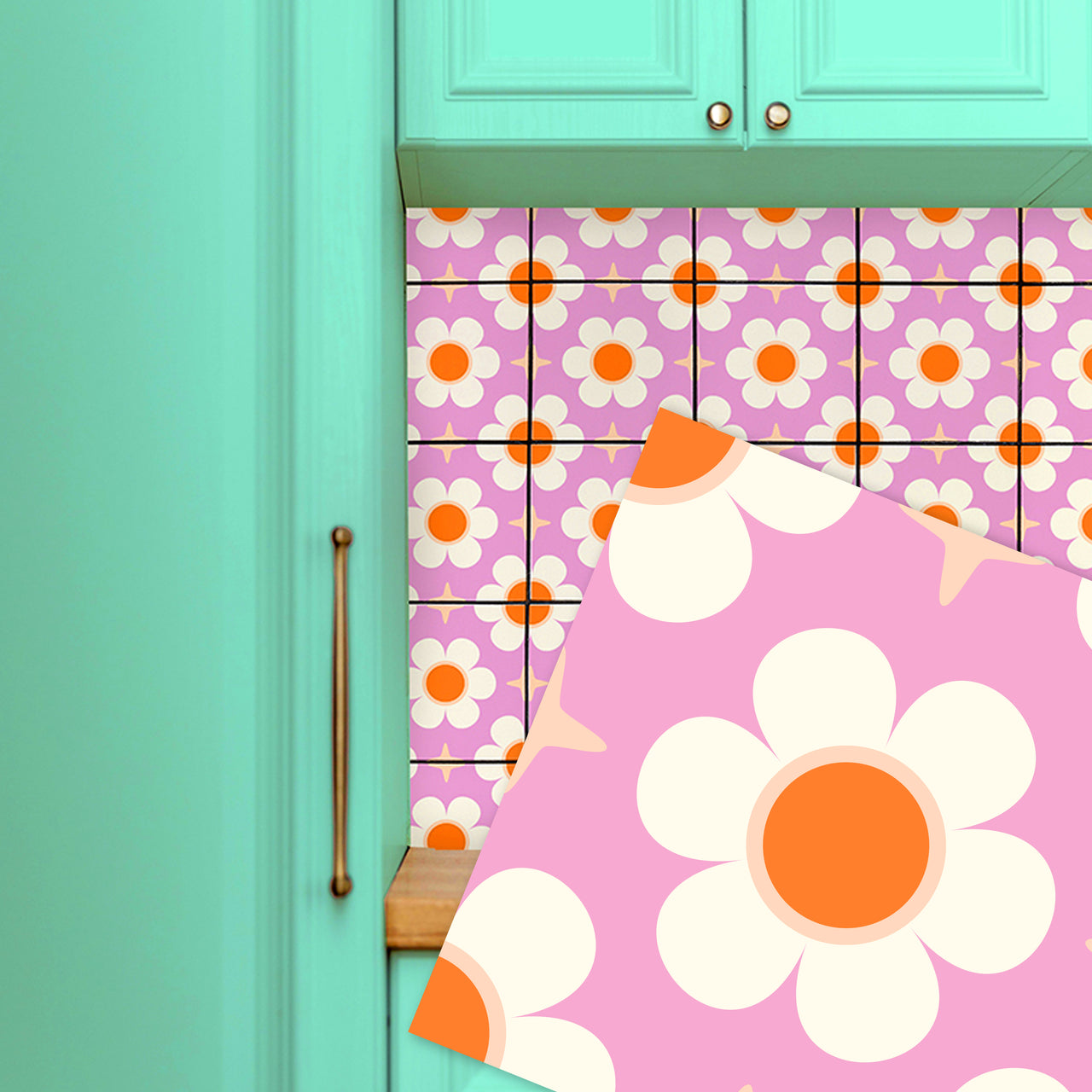 Tiles: Pollen For You (Pink)