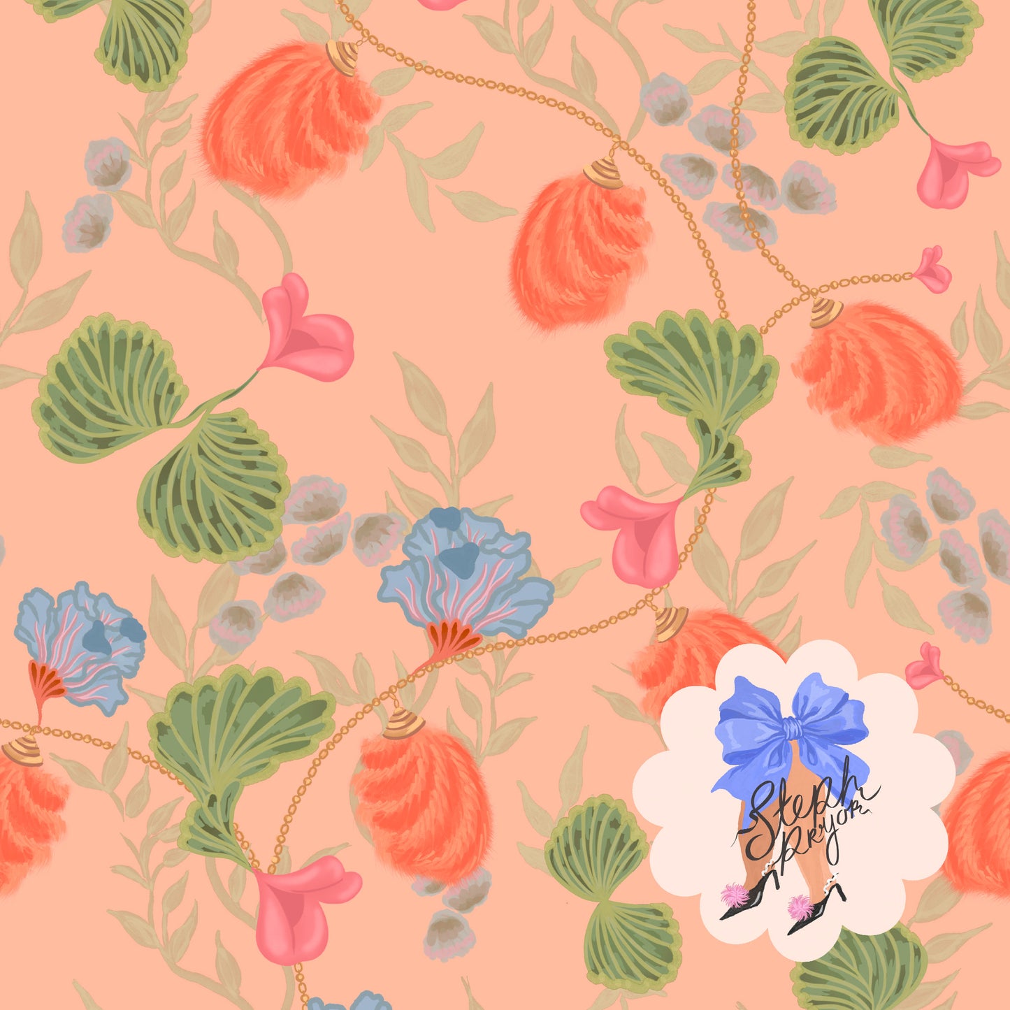 Lippy Blooms (Peach)