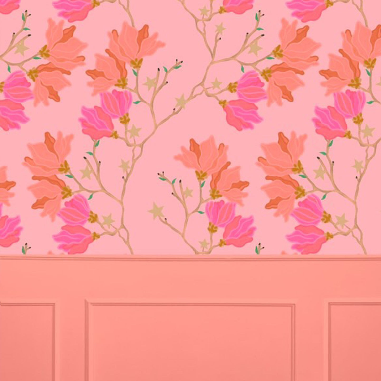 Star Studded Blossoms (Pink)