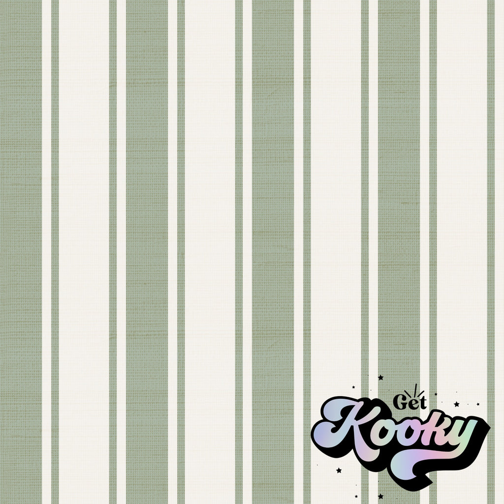 Sage Stripe Linen