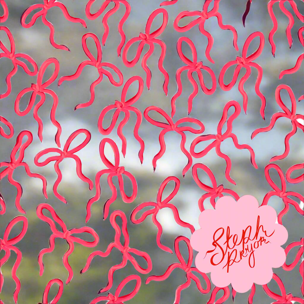 Window Vinyl: Bow Frills