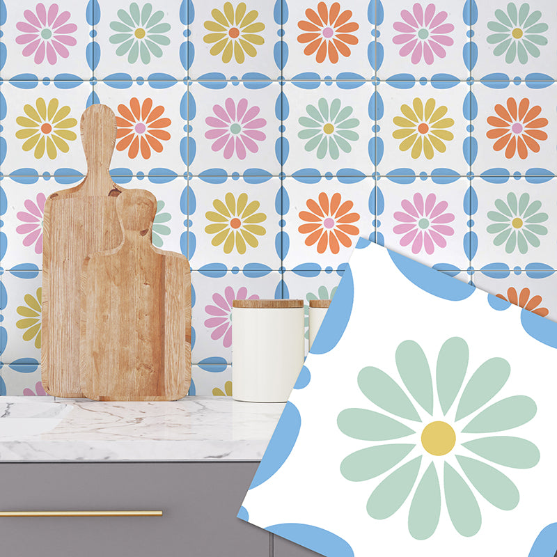 Tiles: Moroccan Daisy (Green)