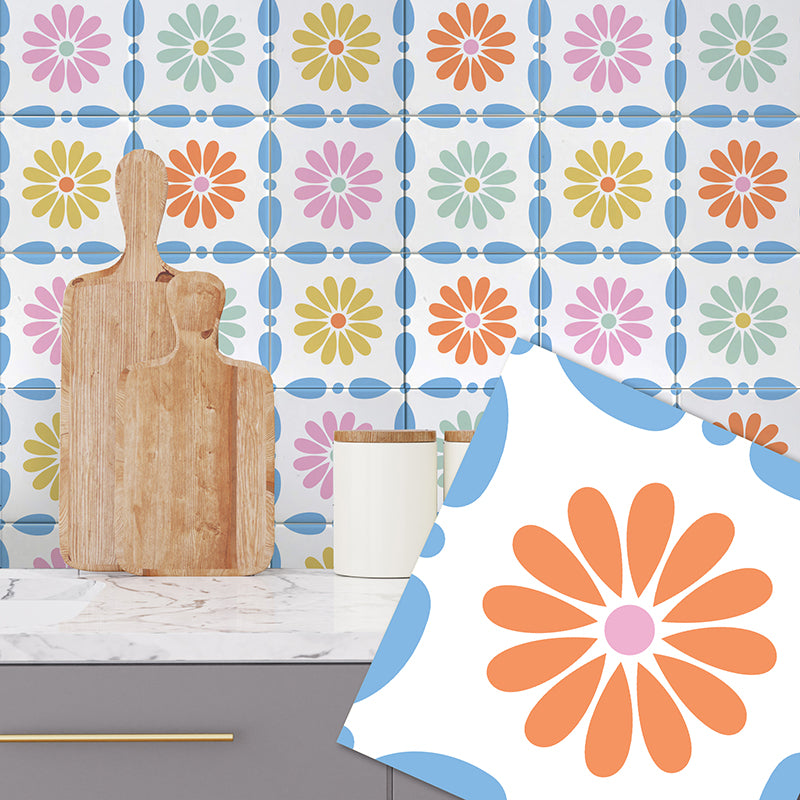 Tiles: Moroccan Daisy (Orange)