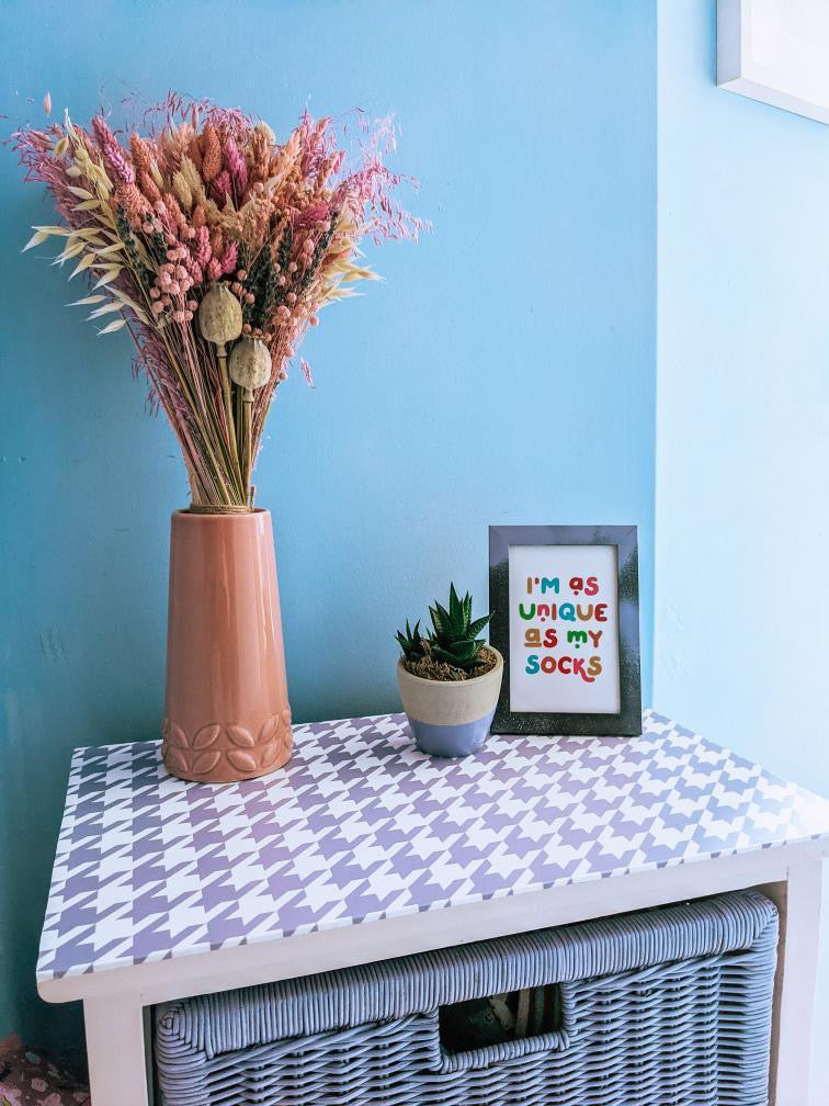 Lilac Dogtooth (55cm x 100cm)